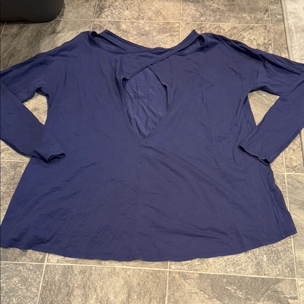Lululemon Athletica Deep Blue Long Sleeve Top